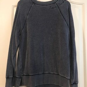 PINK long sleeve blue crew neck.